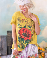 Cherub Poppy Tee Magnolia Pearl - PINK ARROWS