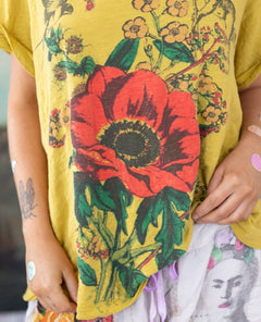 Cherub Poppy Tee Magnolia Pearl - PINK ARROWS