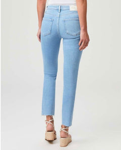 Cindy Straight Jean Astro Light Blue - PINK ARROWS