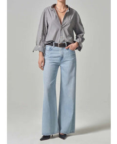 Citizens Kayla Shrunken Shirt Taupe - PINK ARROWS