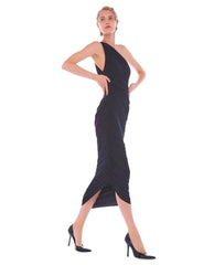 Classic Diana Midi Black Dress - PINK ARROWS
