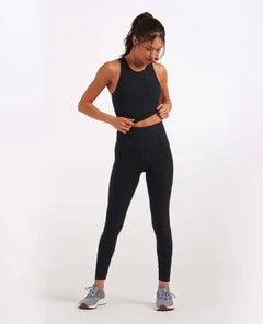 Clean Elevation Legging Black Heather - PINK ARROWS