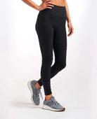 Clean Elevation Legging Black Heather - PINK ARROWS