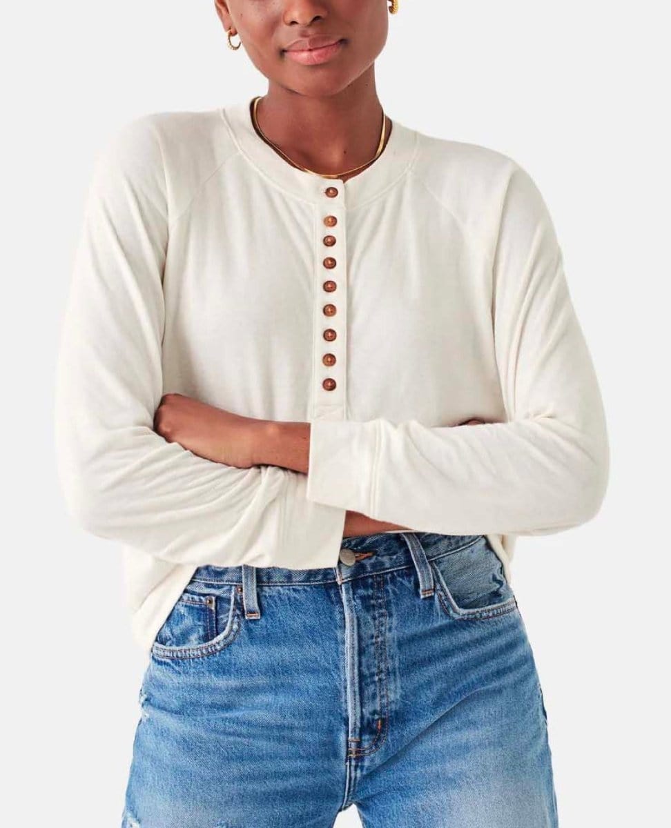 Cloud™ Henley Whisper White - PINK ARROWS