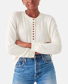 Cloud™ Henley Whisper White - PINK ARROWS