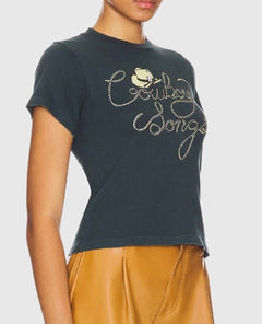 Cowboy Songs Vintage Tee - PINK ARROWS