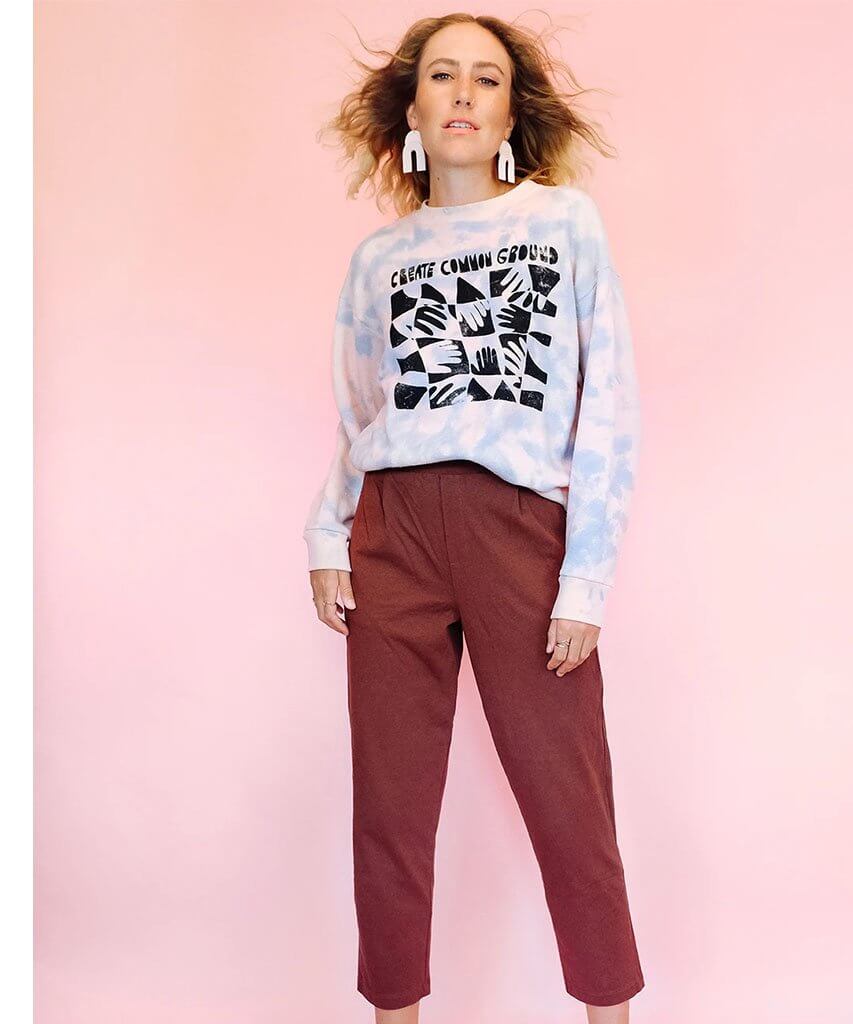 Create Common Ground Soft Haze Tie Dye - PINK ARROWS