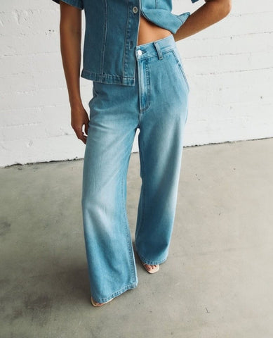 Dahlia Wide Trouser Palo Alto - PINK ARROWS