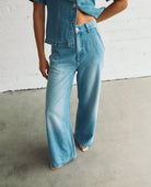 Dahlia Wide Trouser Palo Alto - PINK ARROWS