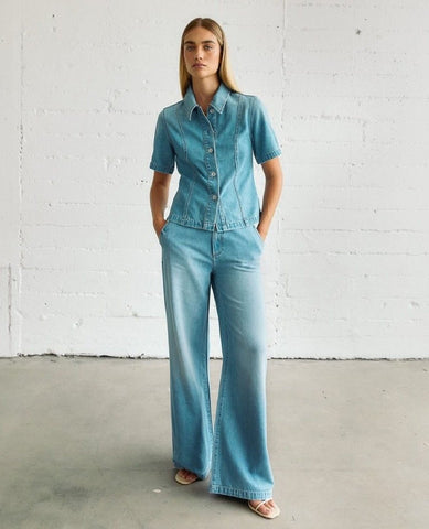 Dahlia Wide Trouser Palo Alto - PINK ARROWS