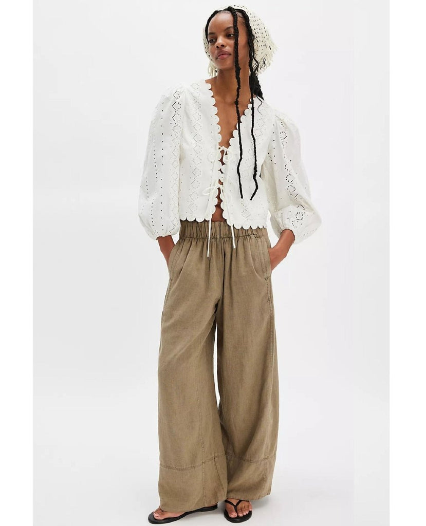 Days End Linen Pants Caiman - PINK ARROWS