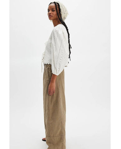 Days End Linen Pants Caiman - PINK ARROWS