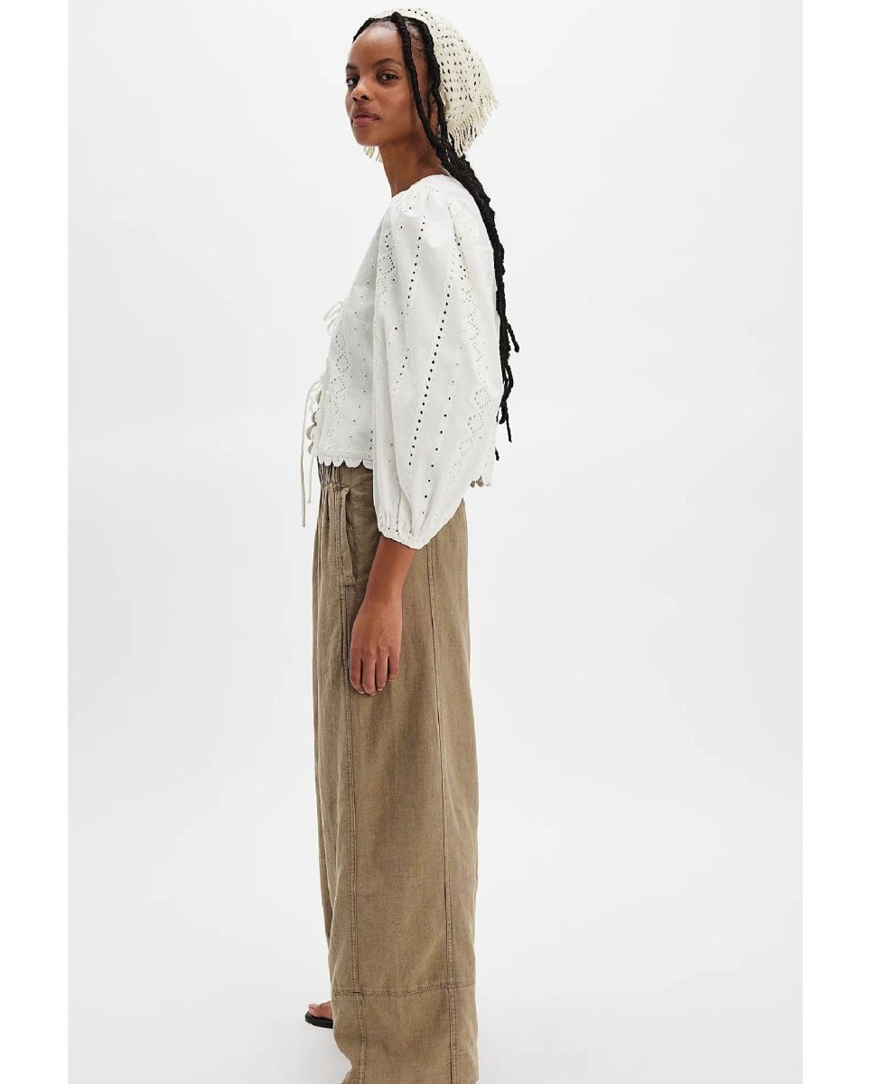 Days End Linen Pants Caiman - PINK ARROWS