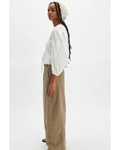 Days End Linen Pants Caiman - PINK ARROWS