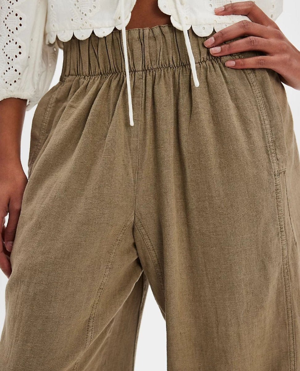 Days End Linen Pants Caiman - PINK ARROWS