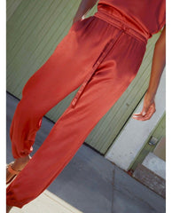Del Ray Dressed Up Lounge Pant Rust - PINK ARROWS
