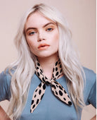 Devil in Disguise Champagne Scarf Tie - PINK ARROWS