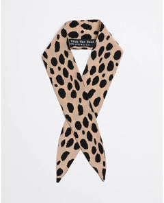 Devil in Disguise Champagne Scarf Tie - PINK ARROWS