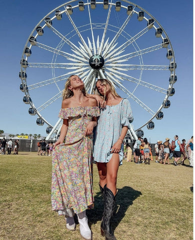 Dolly Mini Dress Dusty Blue - PINK ARROWS