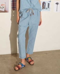 Draper Pant Dusty Blue - PINK ARROWS