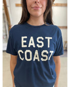 East Coast Vintage Blue Unisex Tee - PINK ARROWS