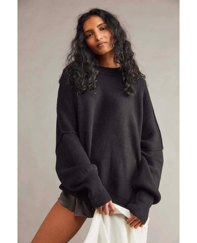 Easy Street Essential Tunic Black - PINK ARROWS