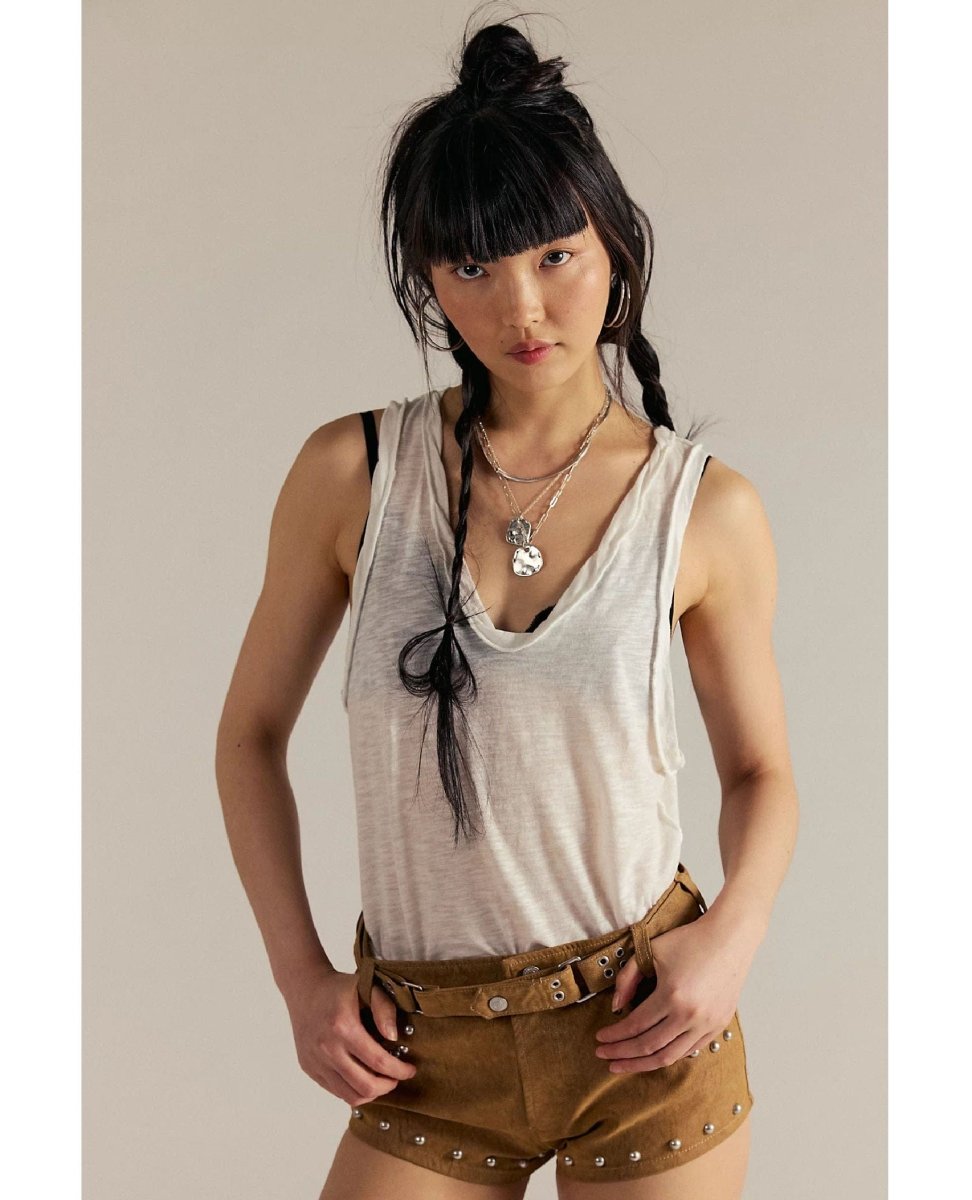 Easy Tank Ivory - PINK ARROWS