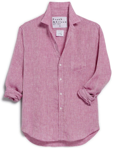 Eileen Italian Linen Raspberry - PINK ARROWS