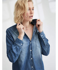Eileen Relaxed Shirt Famous Denim - PINK ARROWS