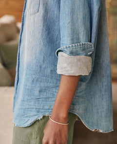 Eileen Relaxed Shirt Famous Denim - PINK ARROWS