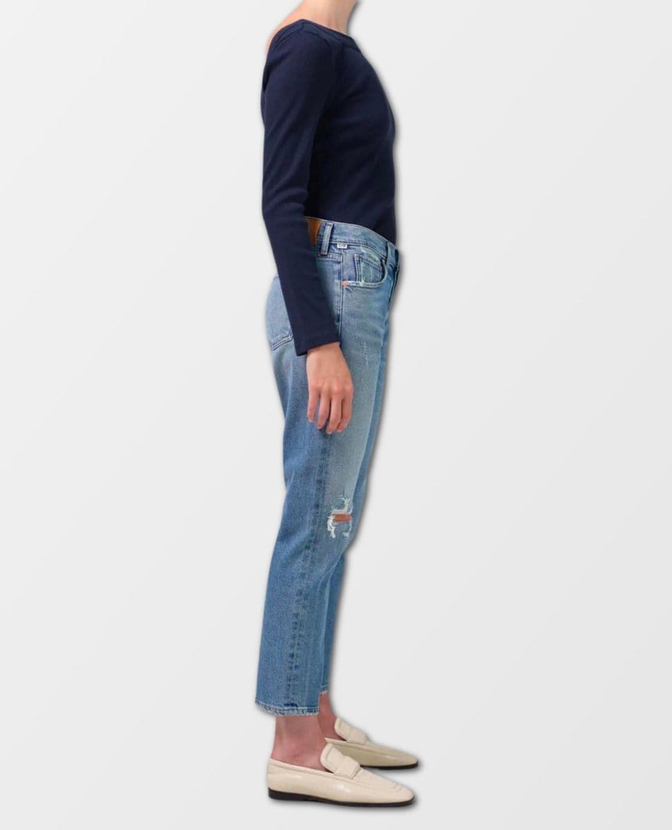 Emerson Slim Crop Boyfriend Meadow - PINK ARROWS