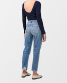 Emerson Slim Crop Boyfriend Meadow - PINK ARROWS