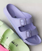 Eva Arizona Sandals Purple Fog - PINK ARROWS