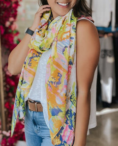 Festival Artist Scarf - PINK ARROWS