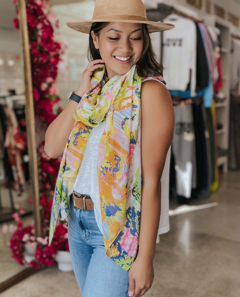 Festival Artist Scarf - PINK ARROWS