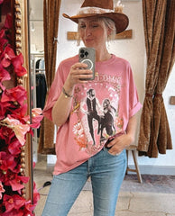 Fleetwood Mac Rumours One Size Tee Pink - PINK ARROWS