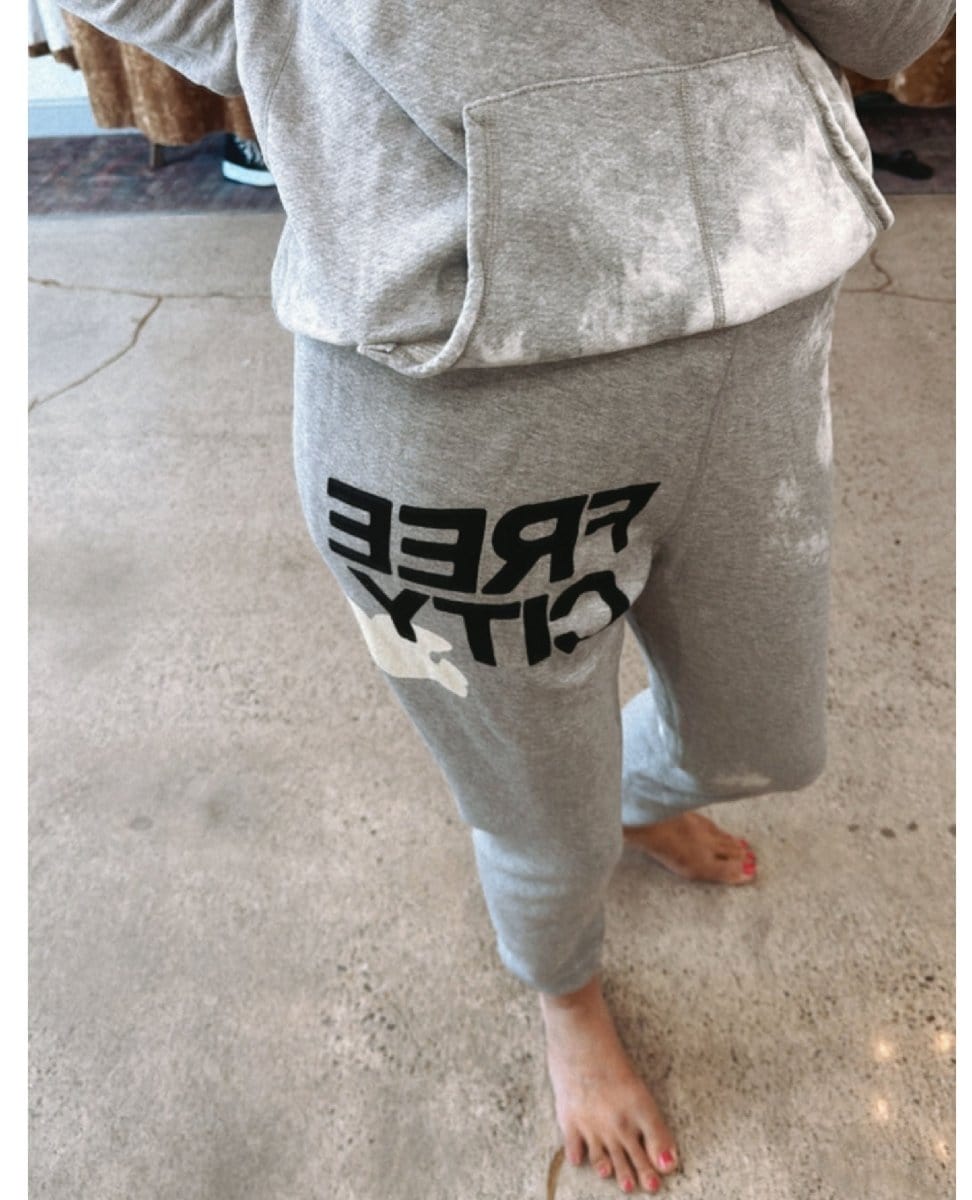 Free City Superfluff OG Pant Heather - PINK ARROWS