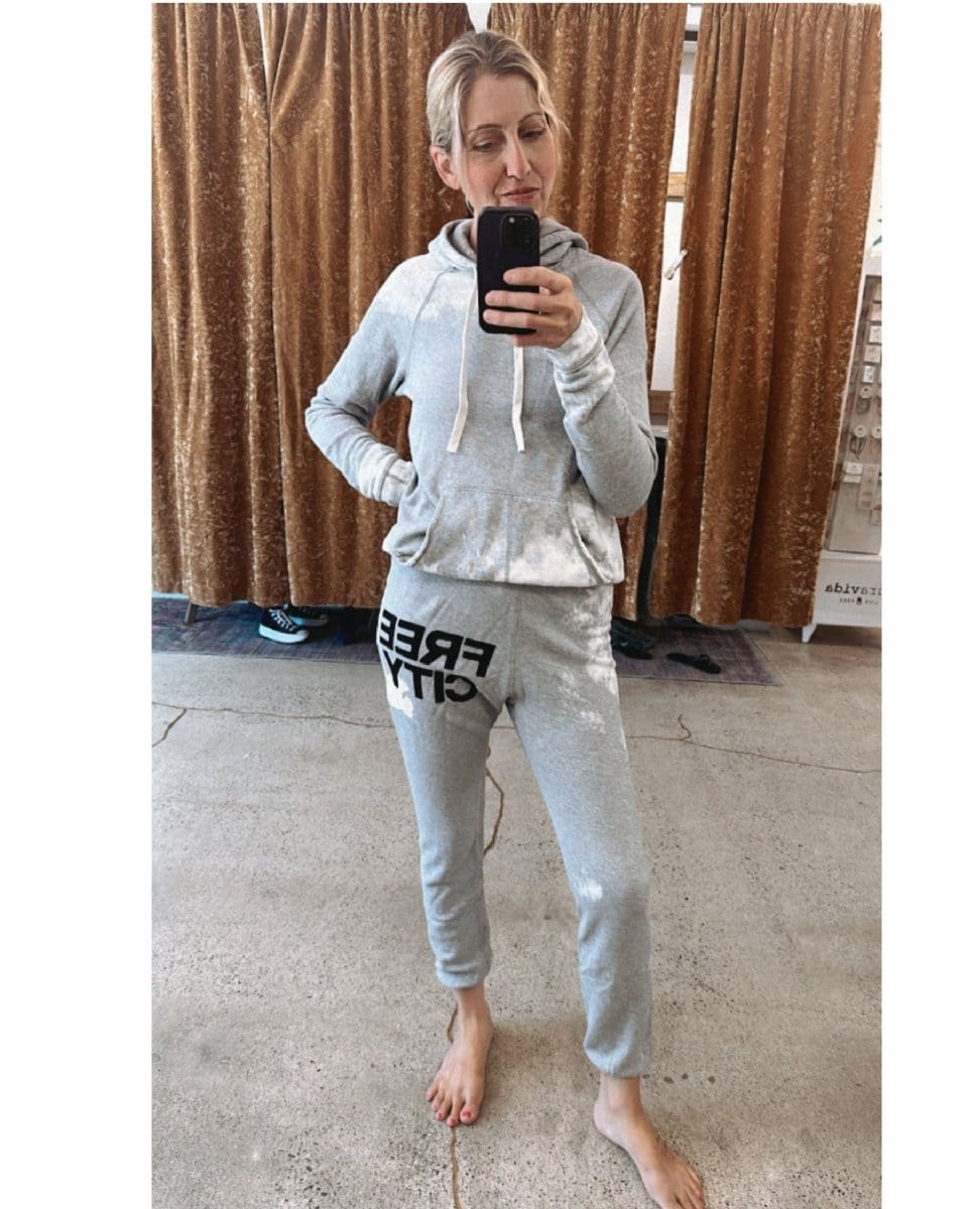 Free City Superfluff OG Pant Heather - PINK ARROWS