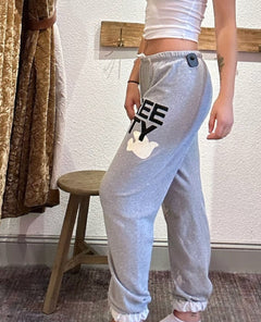 Free City Superfluff OG Pant Heather - PINK ARROWS