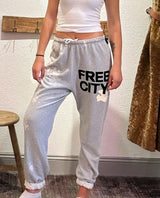 Free City Superfluff OG Pant Heather - PINK ARROWS