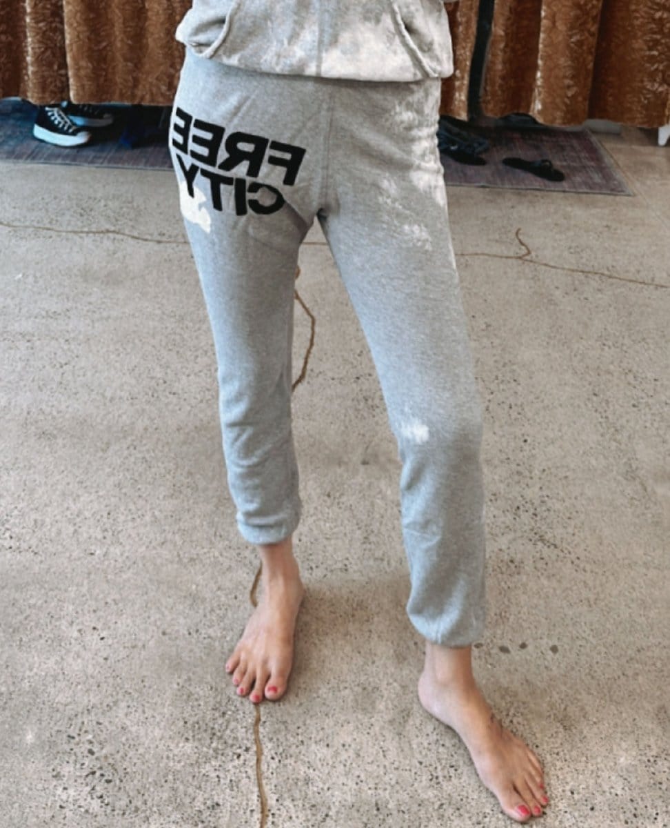 Free City Superfluff OG Pant Heather - PINK ARROWS
