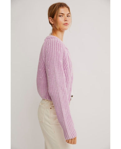 Free People Sweet Nothing Cardi Spring Fling - PINK ARROWS