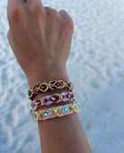 Free Spirit Bracelet with Rings Rose - PINK ARROWS