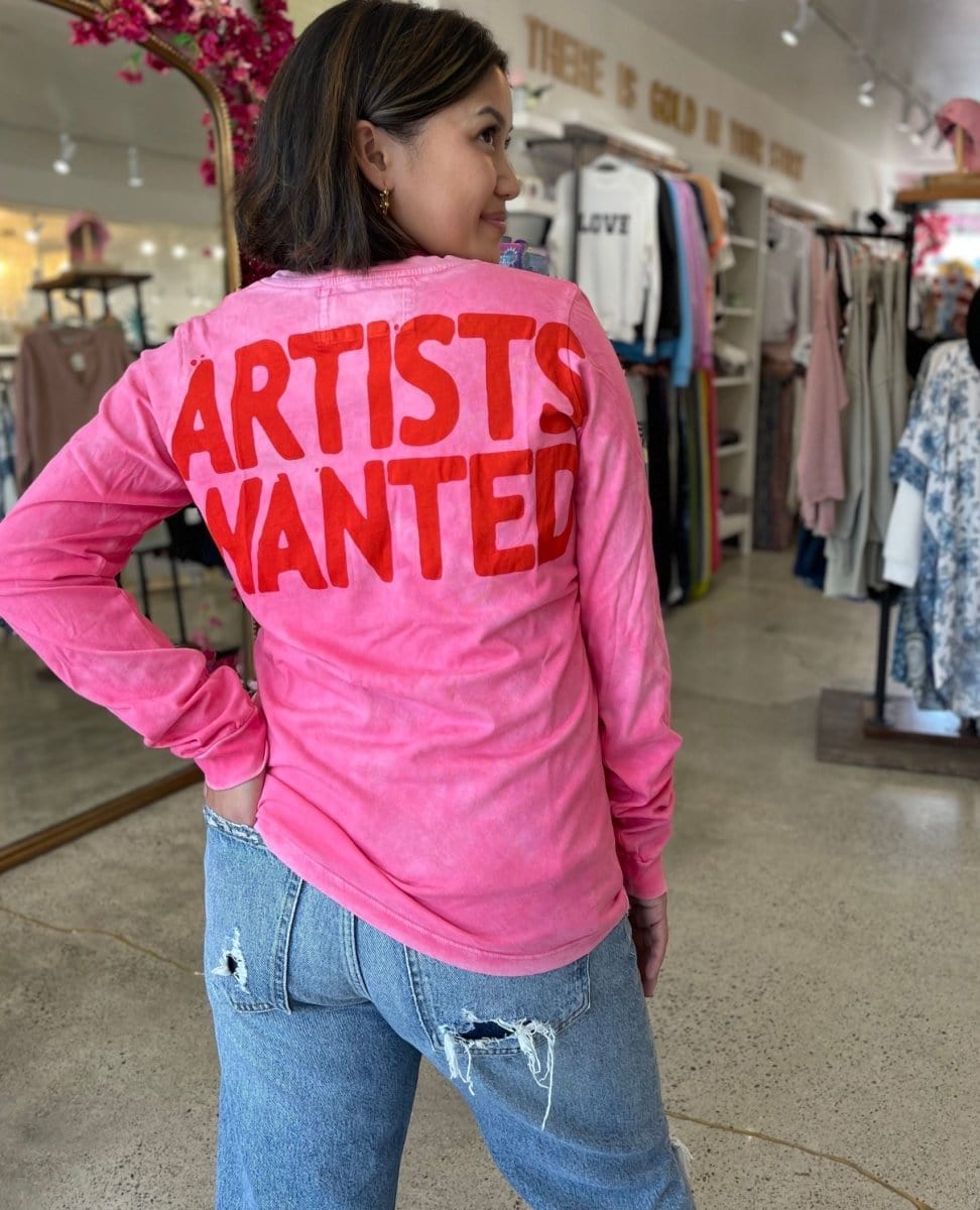 FREECITY Artists Wanted Pink Long Sleeve - PINK ARROWS