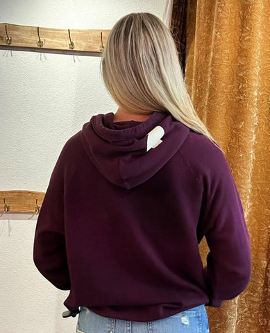 FREECITY Basic Goodness Hoodie Eggplant - PINK ARROWS