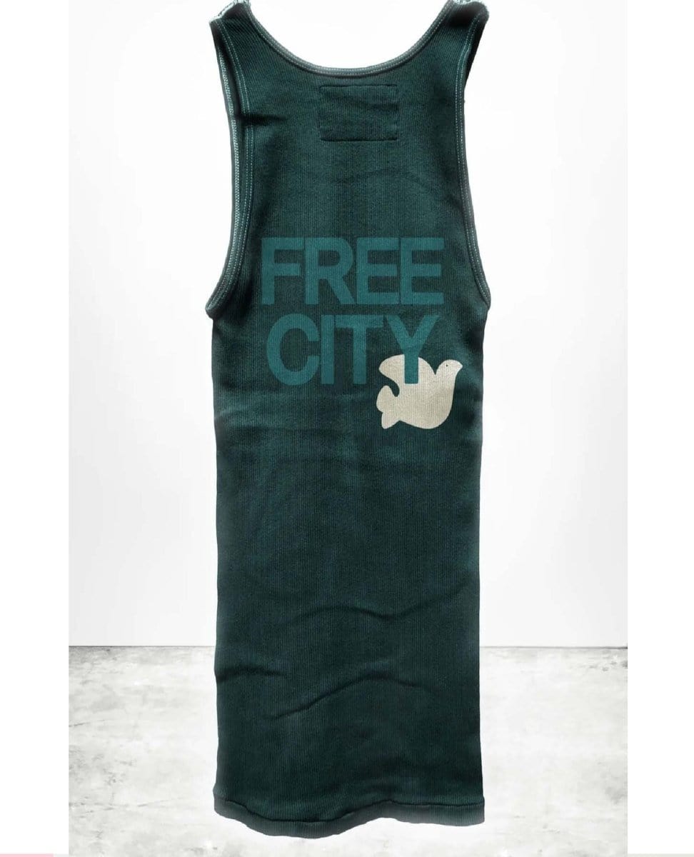 FREECITY Supervintage Tank Greenshrooms - PINK ARROWS