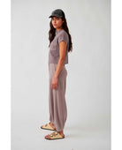 Freya Sweater Set in Cashmere Combo - PINK ARROWS
