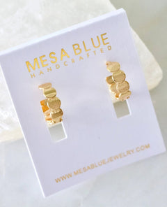 Full Moon Huggie Hoop Earrings - PINK ARROWS