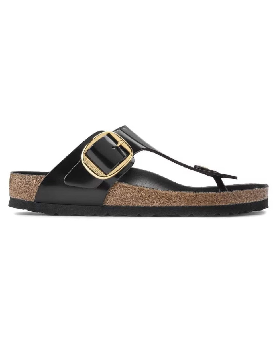 Gizeh High Shine Black Leather - PINK ARROWS