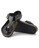 Gizeh High Shine Black Leather - PINK ARROWS
